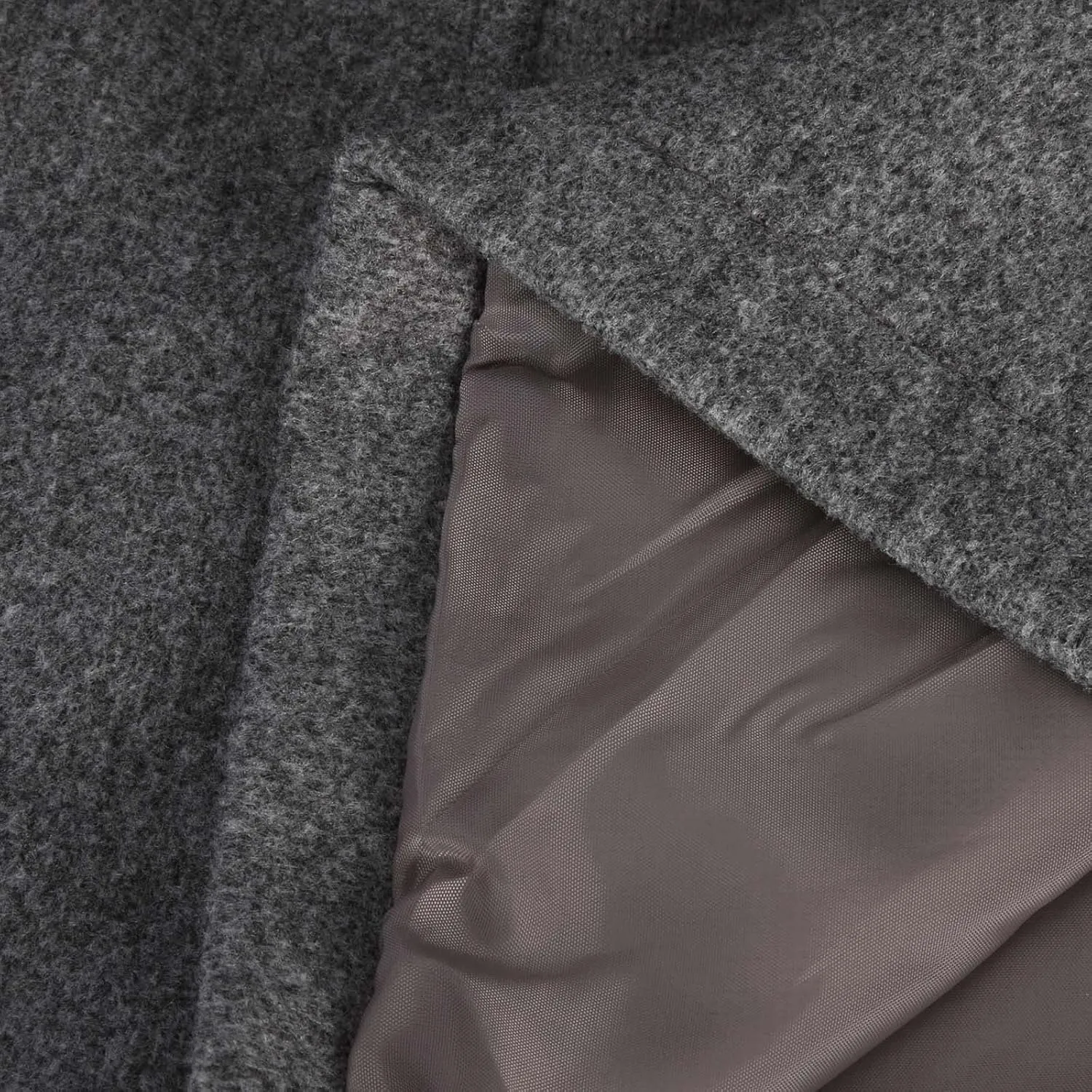 Wool Blend Trench Jacket for Women Single Breasted Business Casual Long Jackets Lapel Collar Mid Length Outerwear